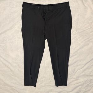 Calvin Klein Men's Slim-Fit Wool-Blend Stretch Suit Pants - Charcoal Gray